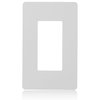 Faith 1-Gang Decorator Screwless Wall Plates, 4.68in x 2.93in, Fits GFCI, USB Receptacle, Dimmers, White SWP1-WH-01